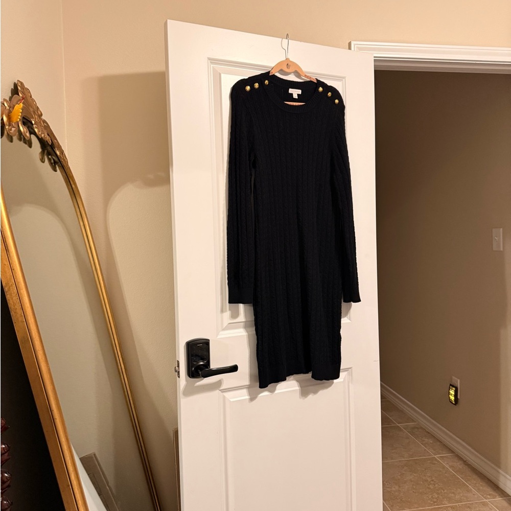 Charter Club Black Knit Top